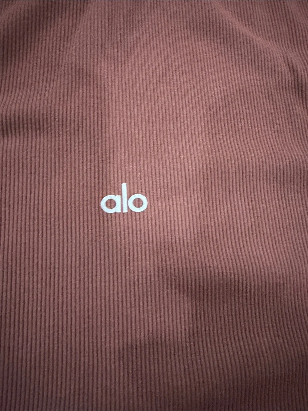 ALO Yoga Long Sleeve Crew Top in Chocolate Brown
